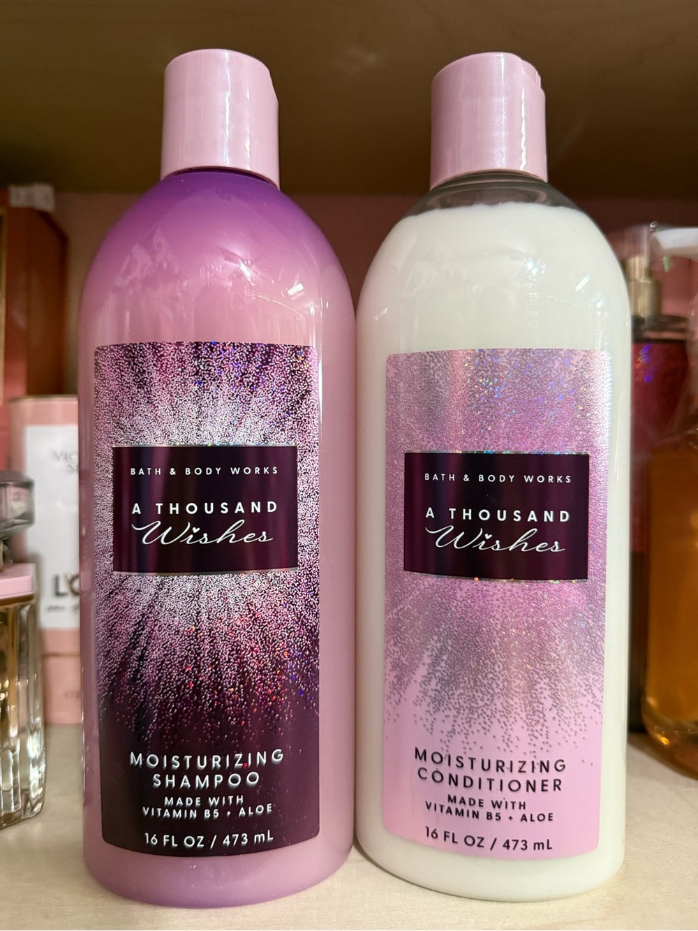 Bath & Body Works A Thousand Wishes Shampoo & Conditioner - Pink and White